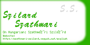 szilard szathmari business card